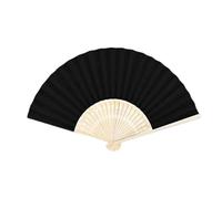 ZUWIJEQ 1pcs Eventails à Main Portables, éventails Pliants, Noir Ventilateur Pliant éventails Pliants en Chinoise Petit éventail Faveur du Parti Fan De Poche éventails Pliants pour Mariage Décoration