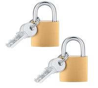 ZUWIJEQ 2 Pcs Cadenas Casier avec Clés, Petits Cadenas Valise Mini Serrure à Bagage Cadenas Clef pour College Voyage Avion