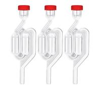ZUWIJEQ 3 PCS Tubes Barboteur Fermentation, Barboteur Fermentation avec Bouchons, Airlock Bubbler Transparent pour Brassage de Bière,Vin,Fermentation de Cornichons et Choucroute,Durable et Non-Toxique