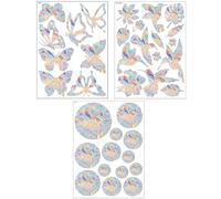 ZUWIJEQ 36 Pcs Suncatcher Sticker, Anti Collision Arc-En-Ciel Fenêtre, Suncatcher Sticker Fenetre, Stickers Anti Collision Oiseaux, Rainbow Prism Autocollant en Verre pour Salon,Chambre,Salle à Manger