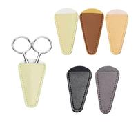 ZUWIJEQ 5pcs Étui En Cuir Sécurité Les Ciseaux Couvrent Gaine Des Ciseaux Couture Protector Étui En Cuir Pour Ciseaux De Coiffure Housse De Protection Pour Ciseaux De Sécurité Étui En Ciseaux Broderie