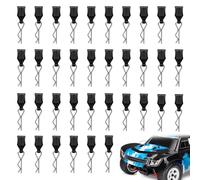 Zuxbolf 36 Pièces Clips de Carrosserie RC Accessoires pour Voiture RC Goupille Voiture Télécommandée Clips de Fixation Voiture RC pour 1/8,1/10,1/12,1/14,1/16, 1/18