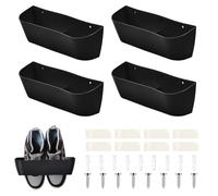 Zuxbolf 4 Pièces Rangement Chaussure Support de Chaussure Mural Pliable en Plastique pour Caravane et Camping-car Camping