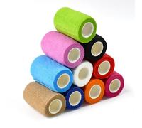 Zuxbolf Bandage Cohésif, 10 Rouleaux Bande Auto-adhésif Elastique 7.5CM*4.5M Bandage Autoadhésif Bande Strapping Adhésif Strap Sport pour les Humains et les Animaux, pour Mains, Pieds Genoux