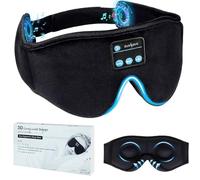 ZUXNZUX Masque de Sommeil Bluetooth, 3D Masque de Nuit femme et Homme, Masque Yeux Nuit Sommeil Pour Dormir Faire la Sieste Voyager Yoga Méditation