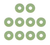 ZUXOCY Lot de 10 verrous de sangle de guitare en silicone noir