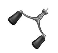 ZUXOCY Poignée de moulinet de pêche double/simple à bascule avec poignée à visser pour moulinet de pêche