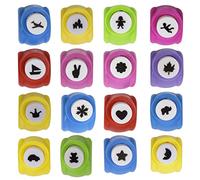 Zuzer 16PCS Perforeuses à Papier Perforatrice Motif Perforatrice à Papier 16 Modèles Poinçon de Papier Perforeuses pour Scrapbooking Bricolage Cartes de Vœux Loisirs Créatifs