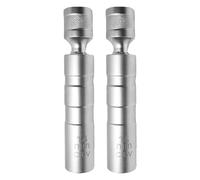 Zuzer 2PCS Douille Bougie 14mm 16mm,Cle a Bougie Magnétique,Universelle Clés à Bougie pour Voitures
