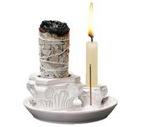 Zuzer 4 en 1 Porte Encens,Brûleur D'encens en Céramique Bol d'encens pour Décor de Bureau à Domicile,Yoga,Méditation