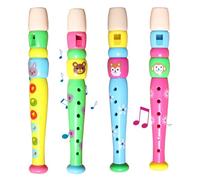 Zuzer 4PCS Flûte à Bec en Plastique Flûte Soprano,Flûte à Bec Instrument pour Enfants Adultes Débutants