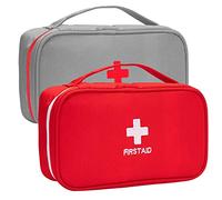 Zuzer Trousse de Secours,2PCS Trousse de Premier Secours Vide Sac de Médecine pour Le Camping Randonnée Secourisme à Ménage