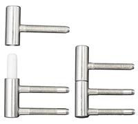 ZUZGO charnières de porte paumelle gonds porte acier pour porte intérieure en bois (2 pièces)