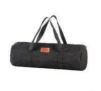 ZUZZEE Sac conçu pour les campeurs pour cordes de tente, piquets et petits outils d'extérieur en utilisant un tissu Oxford 900D robuste pour toutes les conditions (noir)