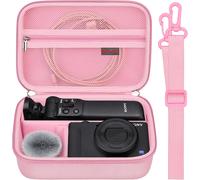 ZV-1/ZV-1F /ZV-1 II Vlog étui de Transport pour Appareil Photo Numérique,Bluetooth Grip Vlogger Kit D'accessoires pour Vlogging Youtube 4K Camera Sac de Voyage,Rose