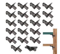 ZVAKCT 20 Taquet Etagere, Support Avec Ø5Mm, Inoxydable, Standard, Noir, Pour Etageres