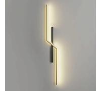 ZVALIEVYE 100Cm 17W Usine Robuste Durable Moderne Led Chevet Longue Appliques Murales En Métal Linéaire Chambre Applique Salon Bande Éclairage Décoratif Lampes Simple Salle À Manger Ambiance Applique