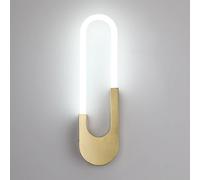 ZVALIEVYE Applique Murale À Led Dorée, Applique Murale Moderne, Éclairage Linéaire, Applique Murale Simple En Métal, Éclairage Mural Géométrique Pour Salon, Chambre À Coucher, Chevet, Couloir, Escalie