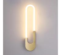 ZVALIEVYE Applique Murale À Led Dorée, Applique Murale Moderne, Éclairage Linéaire, Applique Murale Simple En Métal, Éclairage Mural Géométrique Pour Salon, Chambre À Coucher, Chevet, Couloir, Escalie