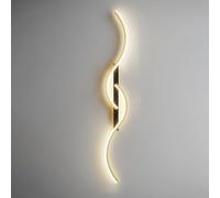ZVALIEVYE Applique Murale À Led En Forme de Vague, Éclairage Linéaire, Luminaire Mural En Forme de Vague, Lampe Murale Moderne, Éclairage Mural D'Intérieur Pour Salon, Chambre À Coucher, Cage D'Escali