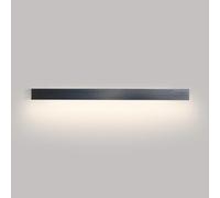 ZVALIEVYE Applique Murale À Led Noire, Luminaire Mural À Bande Linéaire, Luminaire Mural Long, Appliques Murales Minimalistes, Éclairage Mural D'Intérieur Pour Salon, Chambre À Coucher, Couloir/4000K/
