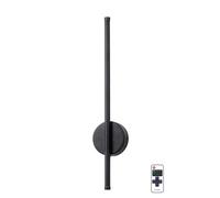 ZVALIEVYE Applique Murale de Chevet Sans Fil Applique Murale Linéaire Noire Applique Murale Rechargeable Appliques À Longue Bande Éclairage Mural Avec Télécommande Cadres Lumineux Lampes de Miroir de