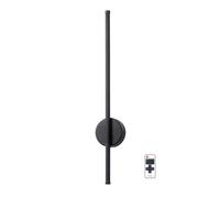 ZVALIEVYE Applique Murale de Chevet Sans Fil Applique Murale Linéaire Noire Applique Murale Rechargeable Appliques À Longue Bande Éclairage Mural Avec Télécommande Cadres Lumineux Lampes de Miroir de