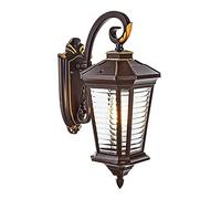 ZVALIEVYE Applique Murale D'Extérieur Vintage, Lanterne, Luminaire Mural Extérieur, Luminaire de Porche, Lampes D'Extérieur de Maison de Ferme Avec Verre Transparent, Appliques Extérieures, Lumières d