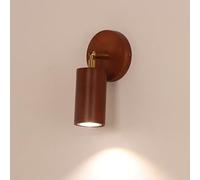 ZVALIEVYE Applique Murale En Bois Lampe Murale Réglable Lampe de Chevet Support Mural Lampe de Lecture Appliques Nordiques Câblées Spots Muraux Pivotants En Bois Pour Lampes de Tête de Lit de Salon Et