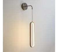 ZVALIEVYE Applique Murale En Cuivre À Led, Applique Murale Linéaire Moderne, Luminaire Mural, Décoration de Salon, Luminaire Mural, 18 W, 3 Modes de Couleur, Appliques Murales Pour Chambre À Coucher,