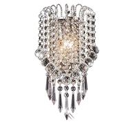 ZVALIEVYE Applique Murale Led E14 Moderne En Acier Inoxydable Et Cristal, Luminaire Décoratif Pour Couloir, Chevet, Salon, 31-40 W