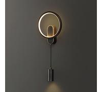 ZVALIEVYE Applique Murale Minimaliste Tout En Cuivre, Applique Murale de Fond de Salon Moderne Et Simple, Applique Murale À Led, Applique Murale Suspendue de Chevet de Chambre À Coucher, Lumières Déco