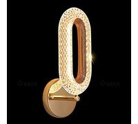 ZVALIEVYE Applique Murale Moderne Dorée À Led 12 W, Lampe Murale D'Intérieur, Éclairage Mural Nordique Doré Pour Chambre À Coucher, Chevet, Salon, Couloir, Hôtel, Restaurant/4000K