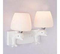 ZVALIEVYE Applique Murale Moderne En Résine En Forme de Dauphin, Lampe Led Créative En Verre Tricolore, Luminaire Décoratif Pour Salon, Applique Murale de Chevet Pour Chambre À Coucher/Lumière Trichro