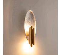 ZVALIEVYE Applique Murale Simple Et Créative Pour Salon, Applique Murale Feuille D'Or Pour Couloir, Escalier, Éclairage Intérieur Led Moderne, Applique Murale Pour Chambre À Coucher, Applique Murale P