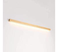 ZVALIEVYE Appliques Murales Led Modernes, Applique Murale En Bois de Noyer Acrylique, Miroir de Salle Den, Lampe de Chevet, Lampe Murale Pour Chambre À Coucher, Couloir, A, 80 Cm, 16 W