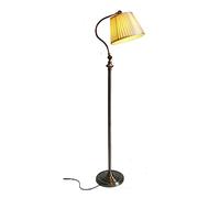 ZVALIEVYE Standing Tall Lamps Adjustable Swing Arm Floor Lamp Fabric Lampshade Floor Light Iron Floor Lamps For Living Room Bedroom Reading Light