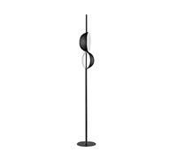 ZVALIEVYE Standing Tall Lamps Creative Standing Lamp Led Floor Lamp Floor Light For Living Room Double Lampshade Reading Lamp Reading Light/Siyah/175 * 35Cm