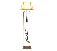 ZVALIEVYE Standing Tall Lamps Double-Layer Lampshade Floor Lamp Classical Art Vertical Floor Lamp For Living Room Office Bedroom Reading Light