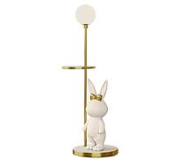 ZVALIEVYE Standing Tall Lamps Floor Lamp Rack Lamp Living Room Bedroom Vertical Three-Color Dimming Lamp Reading Light/White/A