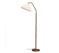 ZVALIEVYE Standing Tall Lamps Iron Floor Lamp Retro Adjustable Light Head Floor Light Pleated Fabric Lampshade Standing For Lamp Living Room Bedroom Reading Light/Remote Control Switch/37 * 153Cm