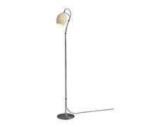 ZVALIEVYE Standing Tall Lamps Iron Floor Lamp With White Ceramic Lampshade Standing Lamp Silver Reading Lamp Corner Light For Living Room Bedroom Reading Light