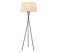ZVALIEVYE Standing Tall Lamps Iron Tripod Floor Lamp Fabric Lampshade Floor Light For Living Room Bedroom Study Decor Light Home Standing Lamp Reading Light/50 * 162Cm/Beige