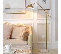 ZVALIEVYE Standing Tall Lamps Metal Floor Lamp Standing Light Height Adjustable 130-172Cm Metal Lampshade For Living Room Bedroom Bedside Office Reading Light/D/A