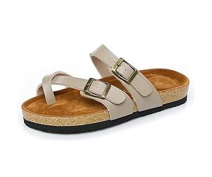 zvcv Accueil Pantoufles pour Enfants, Chaussons Explosive Cork Slippers Plage Chaussures Neutres Chaussures-Blanc_40