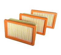 ZVD Filtres Plissés Plats, 3 PIèces Séries Aspirateur, Filtre Remplacement, Kit D'accessoires de Filtres Hepa, pour Aspirateur Kärcher Plissé Plat MV4 MV5 MV6 WD4 WD5 WD6 P Premium WD5 (3PCS)