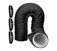 ZVD Gaine Isolante Climatiseur Mobile 150x53cm,Housse Tuyau Climatisation 12,7/15cm avec ruban auto-agrippant,Triple Isolation Thermique,Économie d'Énergie Été (noir)