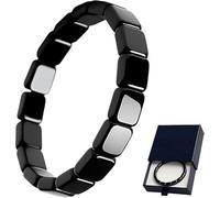 ZVD Hemios Bracelet en HéMatite Pour Homme avec Coffret Cadeau - Inspiré Par Les GéNéRaux Romains et Les Guerriers Vikings, pour Stimuler Naturellement Le MéTabolisme, Restaurer La Confiance (1)