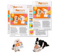 ZVD Jouet Chien Journal Résistant, Jouet pour Chien Indestructible, Jouet Interactif Bruissant Lavable et Anti-Déchiquetage pour Chiot, Petit Chien, Caniche, Teddy, Terrier et Chien Aime Déchirer (3)