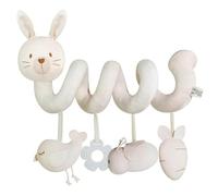 ZVD Jouet Poussette Bebe, Jouet de Poussette pour Bébé, Animaux en Peluche en Spirale Suspendus de Berceau, d'activité sensorielle éducative grinche,Spirale d'activité bébé (Lapin)